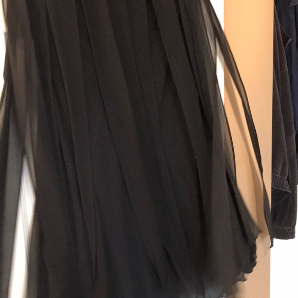 Strapless black fringe cocktail dress - Picture 4 of 6